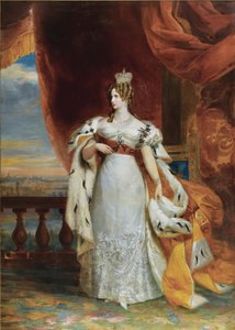 Porträtt av kejsarinnan Alexandra Fyodorovna Charlotte av Preussen, kejsarna Nicholas I. fru 1798-18