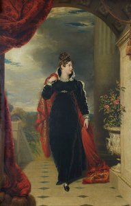 Porträtt av prinsessan Charlotte av Wales 1796-1817, ca 1816.