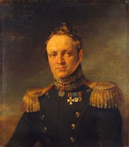 Porträtt av Jevgenij Aleksandrovich Golovin 1782-1858, före 1825 av George Dawe