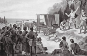Thespis bil (litografi)