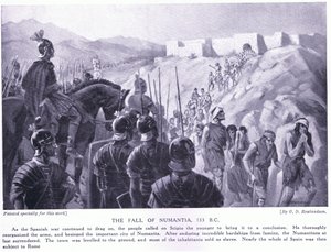 Numantias fall 133 f.Kr. av George Derville Rowlandson
