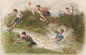 Cross country, en bäck av George Derville after Rowlandson