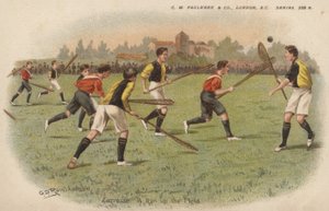 Lacrosse av George Derville after Rowlandson