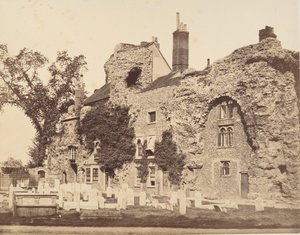 Rester of the Abbey Church, Bury St. Edmunds, 1857. av George Downes