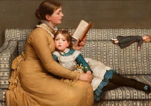 Alice i Underlandet (olja på duk) av George Dunlop Leslie
