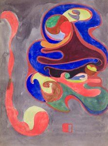 Abstrakt dekoration, ca 1898 (akvarell)