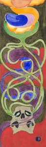 Second Study for Envy, ca 1898 (akvarell)