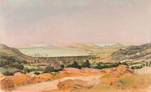 Kapstaden, ca 1862 (akvarell) av George E.L.S. Sanford