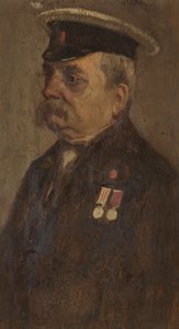 Porträtt av S. Vowles, 60:e, ca 1920 (olja på panel)