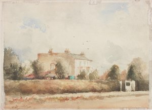 Suburban House (penna och akvarell på papper)