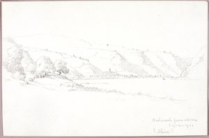 Bacharach från ovan (Rhen) av George Elbert Burr