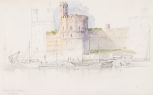 Caernarvon slott, 1899. av George Elbert Burr