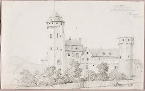 Slottet Oberlahnstein, Rhen av George Elbert Burr