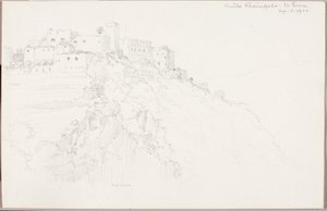 Rheinfels slott, St. Goar av George Elbert Burr