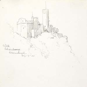 Schönburg slott, Oberwesel av George Elbert Burr
