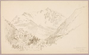 Monte Rosa från Ceppomorelli av George Elbert Burr