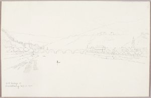 Gamla bron vid Heidelberg av George Elbert Burr