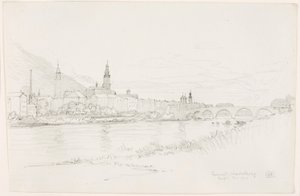 Solnedgång, Heidelberg av George Elbert Burr