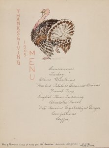 Meny för Thanksgiving av George Elbert Burr