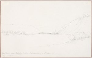 Rhen nära Salzig, slotten Stirrenberg och Liebenstein av George Elbert Burr