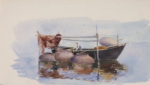 Utan titel--Fiskebåt, ca. 1900. av George Elbert Burr