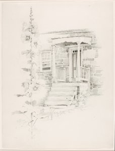 Utan titel (Hollyhock) av George Elbert Burr