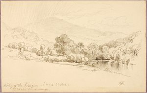 Llugwys dalgång (Moel Siabod), norra Wales av George Elbert Burr