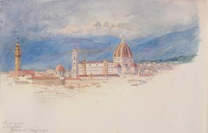 Utsikt från S. Miniato, Florens av George Elbert Burr
