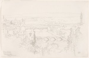 Utsikt från S. Miniato, Florens av George Elbert Burr