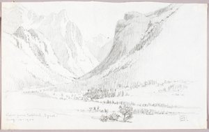 Utsikt från Toblach, Tyrolen av George Elbert Burr