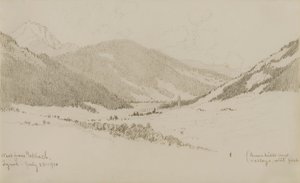 Väster om Toblach, Tyrolen av George Elbert Burr