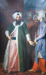 Kozbekci Mustafa Aga och hans följe, ca 1727 (olja på duk)