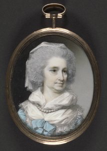 Lady Grace Burnaby (wc och gouache på elfenben)