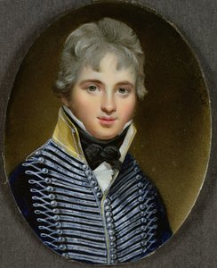 Miniatyr av William Howe de Lancey (d. 1815), kornett i 17th Light Dragoons och var aide de camp till Wellington, 1807