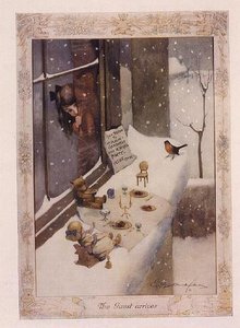 Gästen anländer, från "The Graphic Christmas Number" av George Ernest Studdy