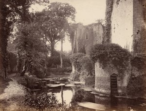 Raglan Castle,1860-talet (foto) av George Esq. Shadbolt