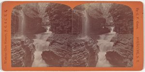 Watkins Glen Scenery, Rainbow Falls och Triple Cascades av George F. Gates