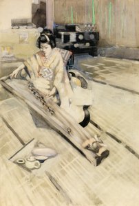 Kotospelaren, Tokio av George F. Henry