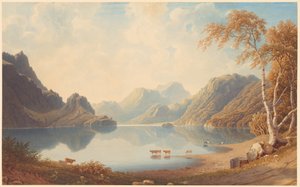 En Loch i Skottland av George Fennel Robson