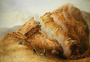 Mountain Scenery (akvarell på papper)