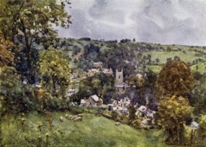 Bodmin (färg litho) av George Franck Nicholls