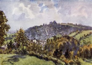 Launceston, An Autumn Morning (färg litho)