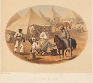 Lägerplats, indiskt myteri, 1857-1858 ca av George Francklin Atkinson