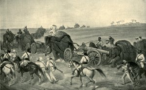 Belägringstågets frammarsch till Delhi, 1857, 1901.