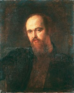 Porträtt av målaren Dante Gabriel Rossetti