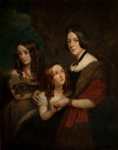 Lady Caroline Towneley med två av hennes döttrar, Caroline och Emily (kopia efter Francis Grant), 1860