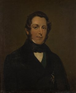 Porträtt av James Andrew Broun Ramsay, ca 1:a markisen av Dalhousie (1812-1860), ca 1833-60 (olja på duk) av George Frederick Clarke