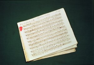 Originalpartitur till Messias