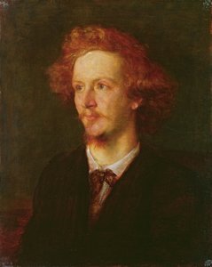 Porträtt av Algernon Charles Swinburne (1837-1909) 1867