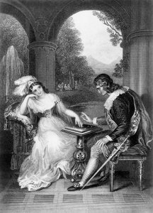 Illustration från verk av George Gordon Byron (1788-1824), gravyr, från Lord Byrons samlade verk av George Gordon Byron